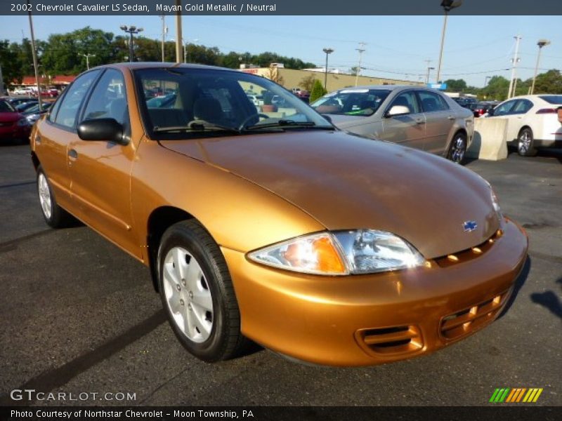 Mayan Gold Metallic / Neutral 2002 Chevrolet Cavalier LS Sedan