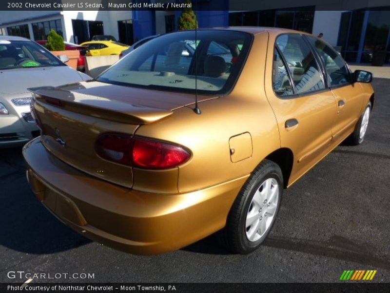 Mayan Gold Metallic / Neutral 2002 Chevrolet Cavalier LS Sedan