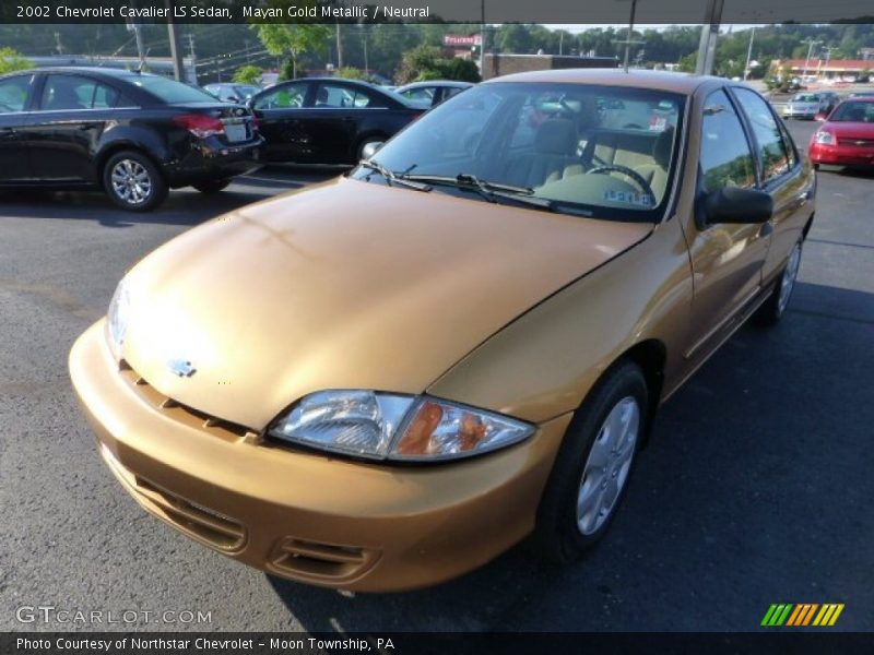 Mayan Gold Metallic / Neutral 2002 Chevrolet Cavalier LS Sedan