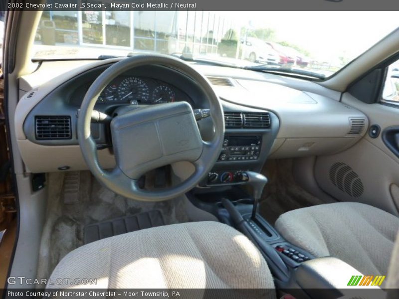 Mayan Gold Metallic / Neutral 2002 Chevrolet Cavalier LS Sedan