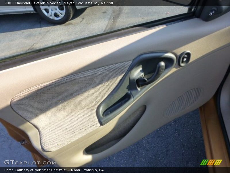 Mayan Gold Metallic / Neutral 2002 Chevrolet Cavalier LS Sedan