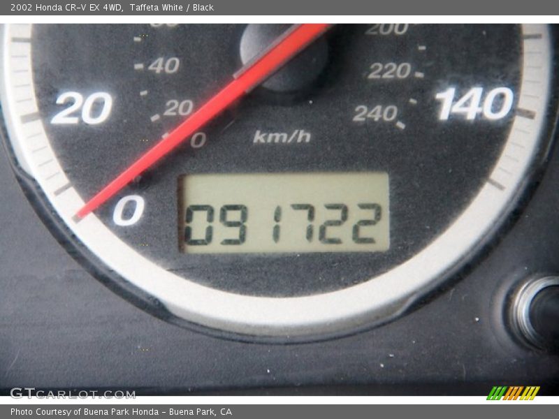 Taffeta White / Black 2002 Honda CR-V EX 4WD