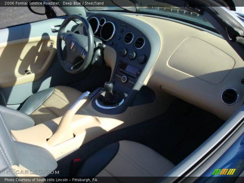 Deep Blue / Steel/Sand 2006 Pontiac Solstice Roadster