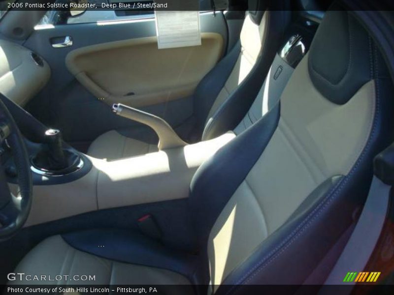 Deep Blue / Steel/Sand 2006 Pontiac Solstice Roadster