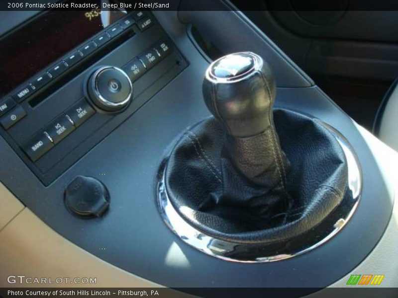 Deep Blue / Steel/Sand 2006 Pontiac Solstice Roadster