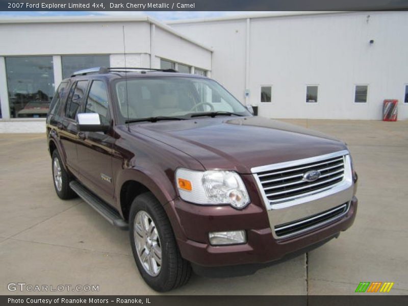 Dark Cherry Metallic / Camel 2007 Ford Explorer Limited 4x4