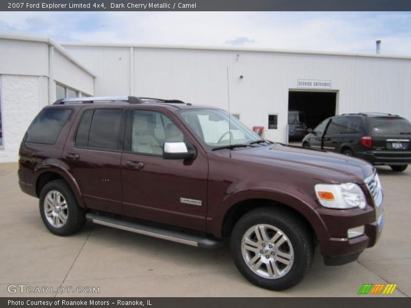 Dark Cherry Metallic / Camel 2007 Ford Explorer Limited 4x4