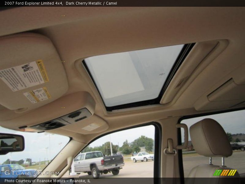 Dark Cherry Metallic / Camel 2007 Ford Explorer Limited 4x4