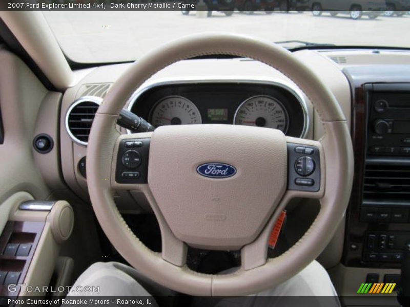 Dark Cherry Metallic / Camel 2007 Ford Explorer Limited 4x4