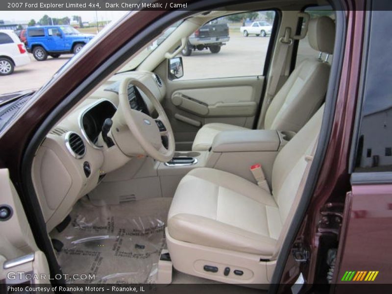 Dark Cherry Metallic / Camel 2007 Ford Explorer Limited 4x4