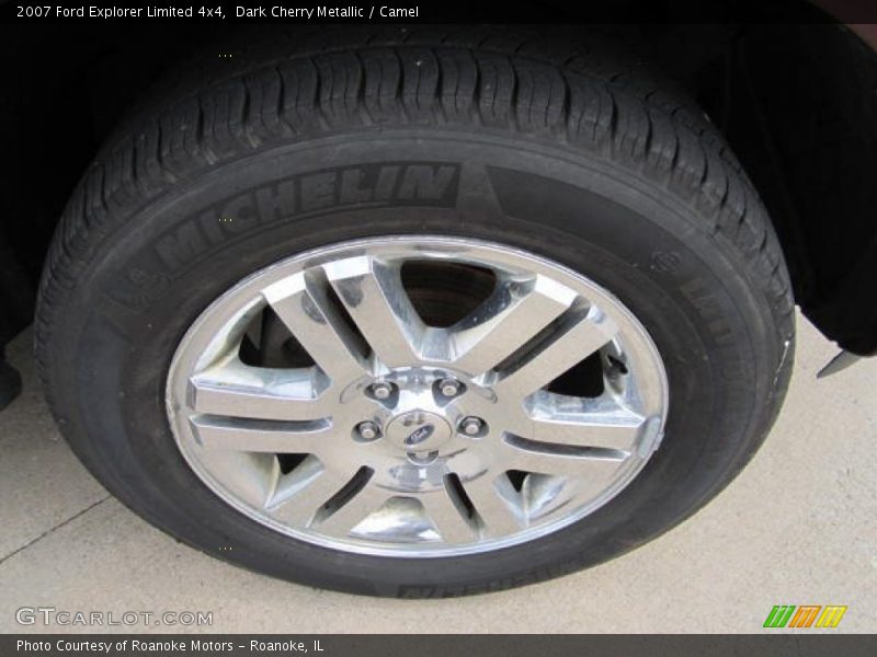 Dark Cherry Metallic / Camel 2007 Ford Explorer Limited 4x4