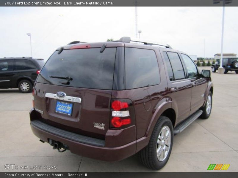 Dark Cherry Metallic / Camel 2007 Ford Explorer Limited 4x4