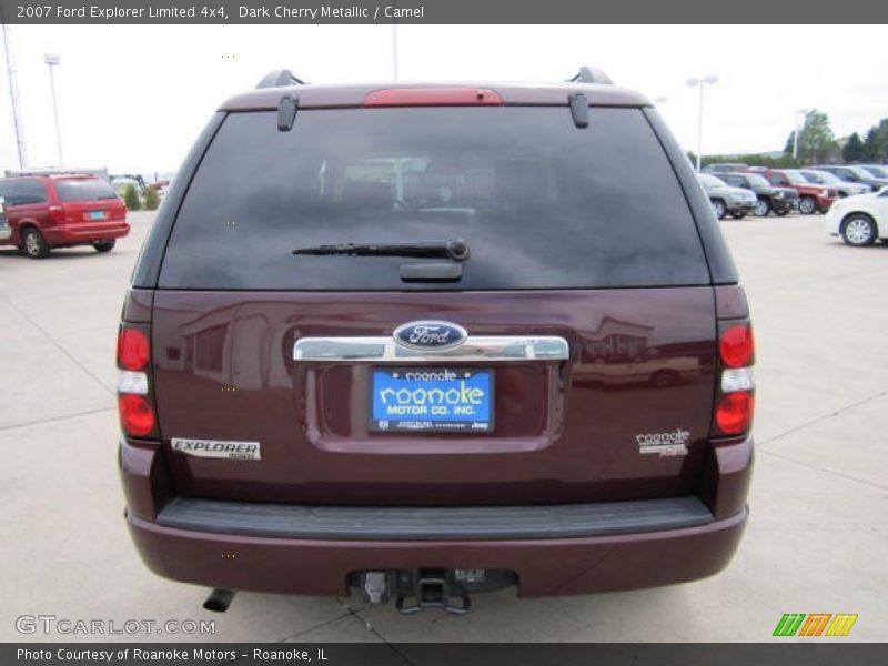 Dark Cherry Metallic / Camel 2007 Ford Explorer Limited 4x4