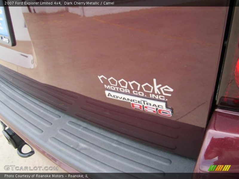 Dark Cherry Metallic / Camel 2007 Ford Explorer Limited 4x4