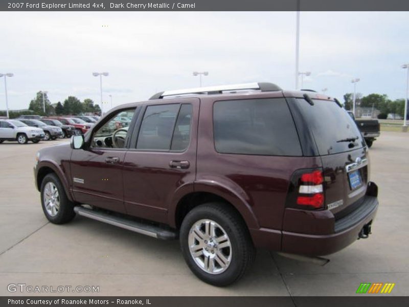 Dark Cherry Metallic / Camel 2007 Ford Explorer Limited 4x4