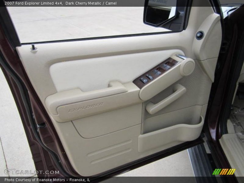 Dark Cherry Metallic / Camel 2007 Ford Explorer Limited 4x4