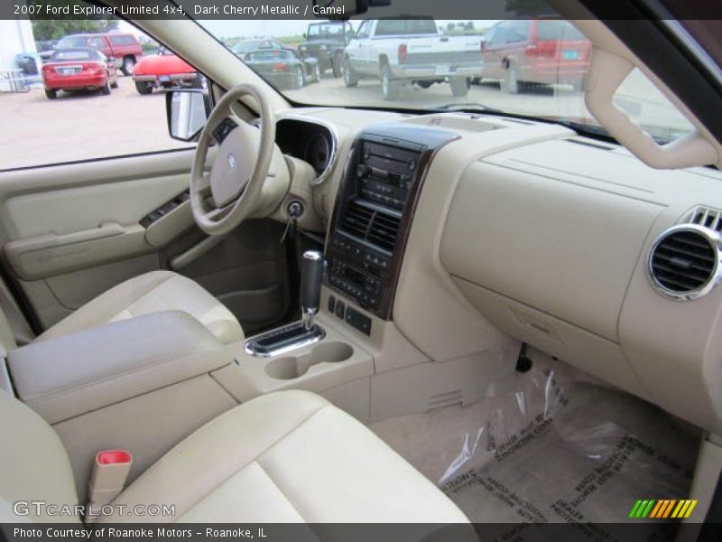 Dark Cherry Metallic / Camel 2007 Ford Explorer Limited 4x4