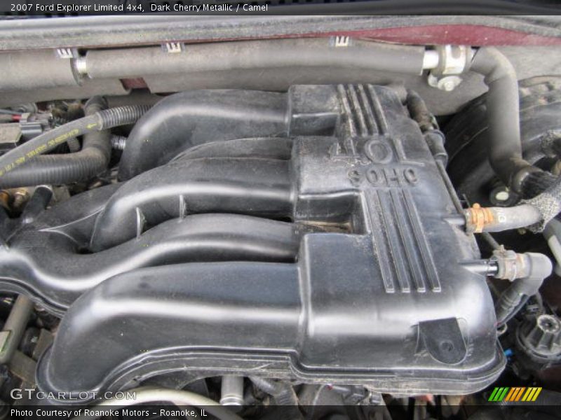 Dark Cherry Metallic / Camel 2007 Ford Explorer Limited 4x4