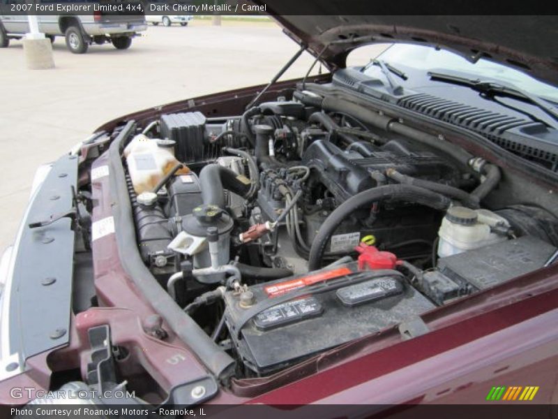 Dark Cherry Metallic / Camel 2007 Ford Explorer Limited 4x4