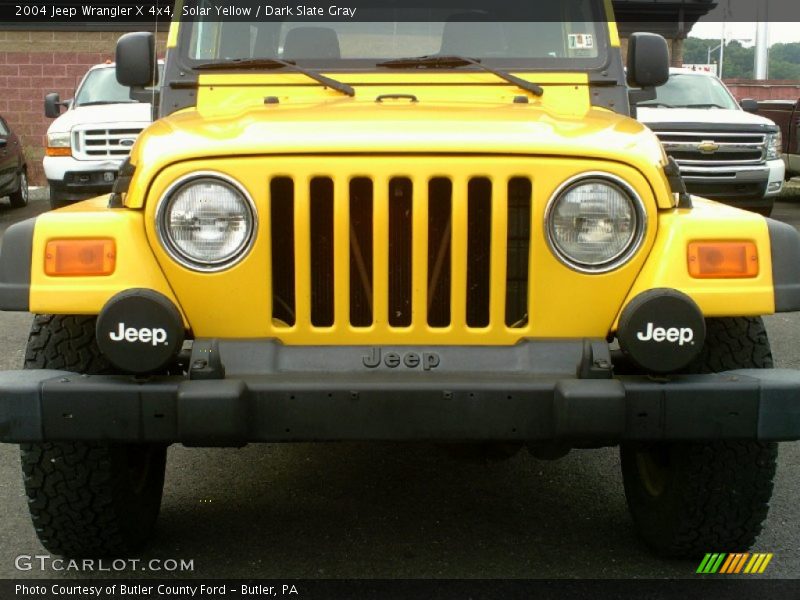 Solar Yellow / Dark Slate Gray 2004 Jeep Wrangler X 4x4