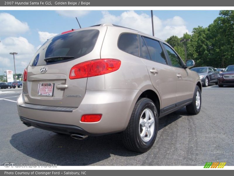 Golden Beige / Beige 2007 Hyundai Santa Fe GLS