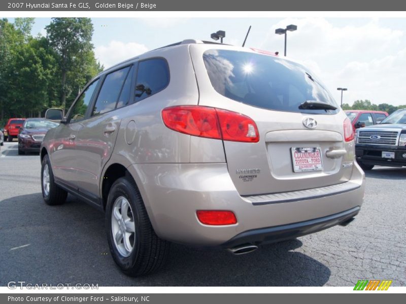 Golden Beige / Beige 2007 Hyundai Santa Fe GLS
