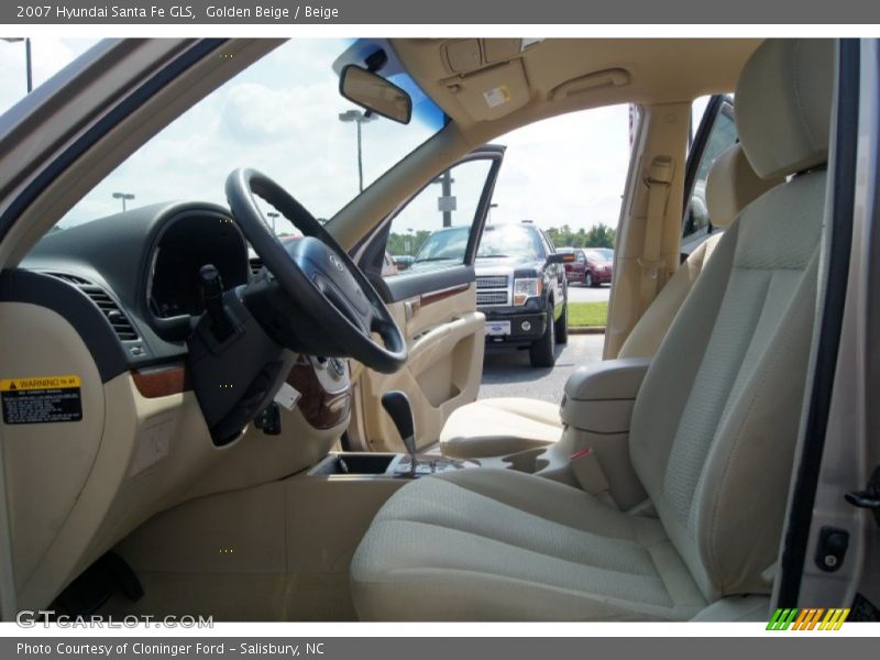 Golden Beige / Beige 2007 Hyundai Santa Fe GLS