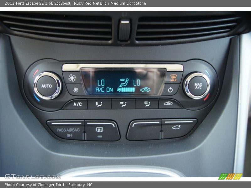 Controls of 2013 Escape SE 1.6L EcoBoost