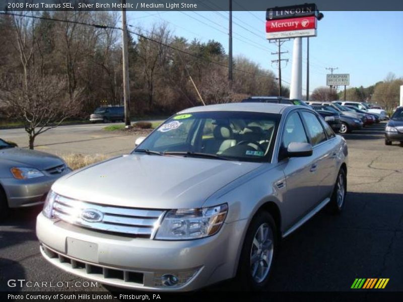 Silver Birch Metallic / Medium Light Stone 2008 Ford Taurus SEL