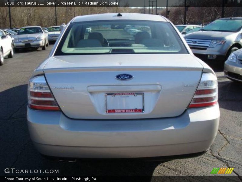 Silver Birch Metallic / Medium Light Stone 2008 Ford Taurus SEL