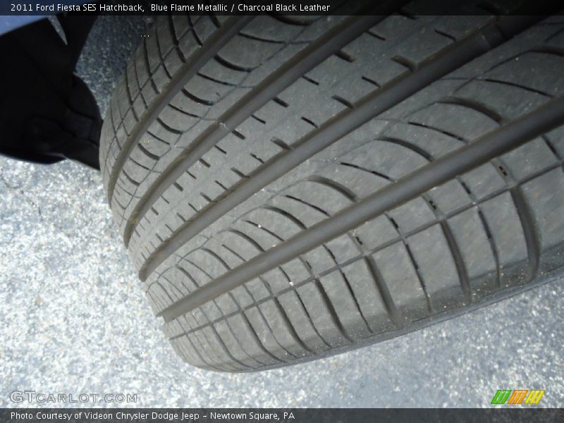 Blue Flame Metallic / Charcoal Black Leather 2011 Ford Fiesta SES Hatchback