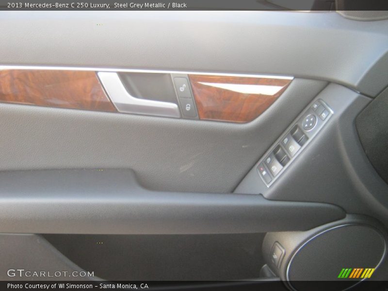 Steel Grey Metallic / Black 2013 Mercedes-Benz C 250 Luxury