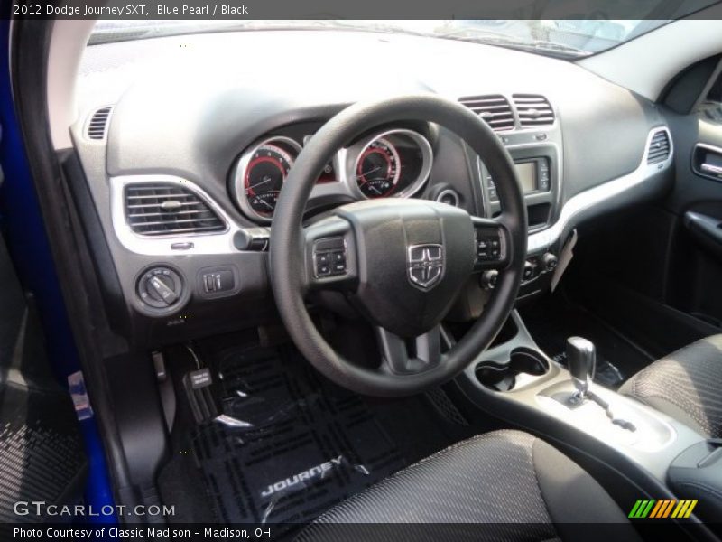 Blue Pearl / Black 2012 Dodge Journey SXT