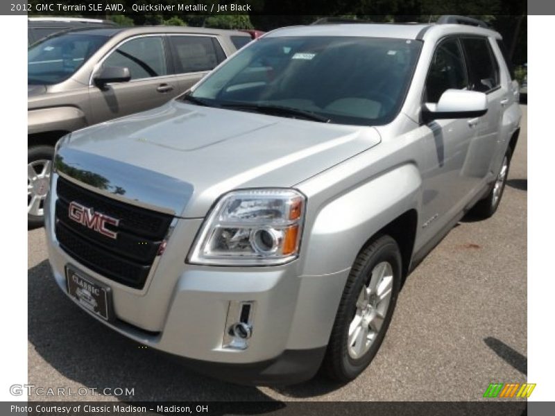 Quicksilver Metallic / Jet Black 2012 GMC Terrain SLE AWD