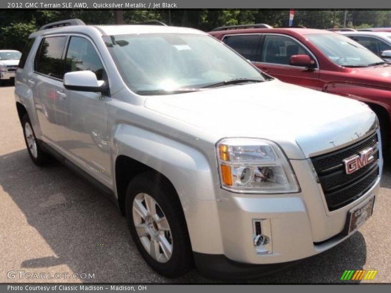 Quicksilver Metallic / Jet Black 2012 GMC Terrain SLE AWD