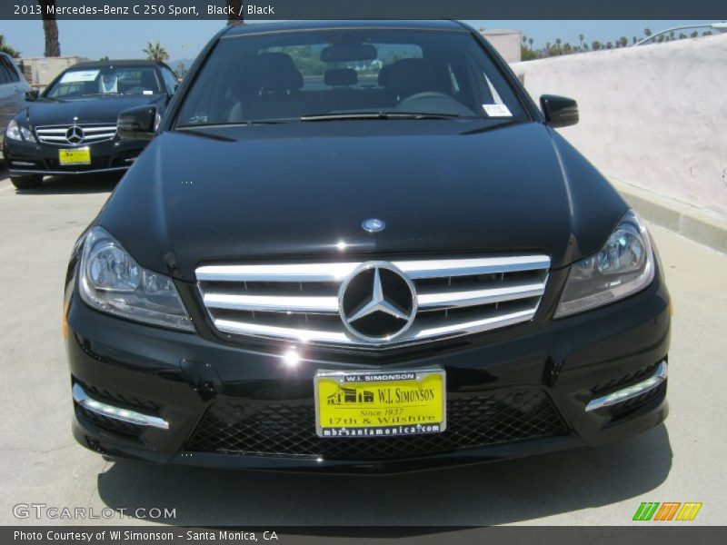 Black / Black 2013 Mercedes-Benz C 250 Sport