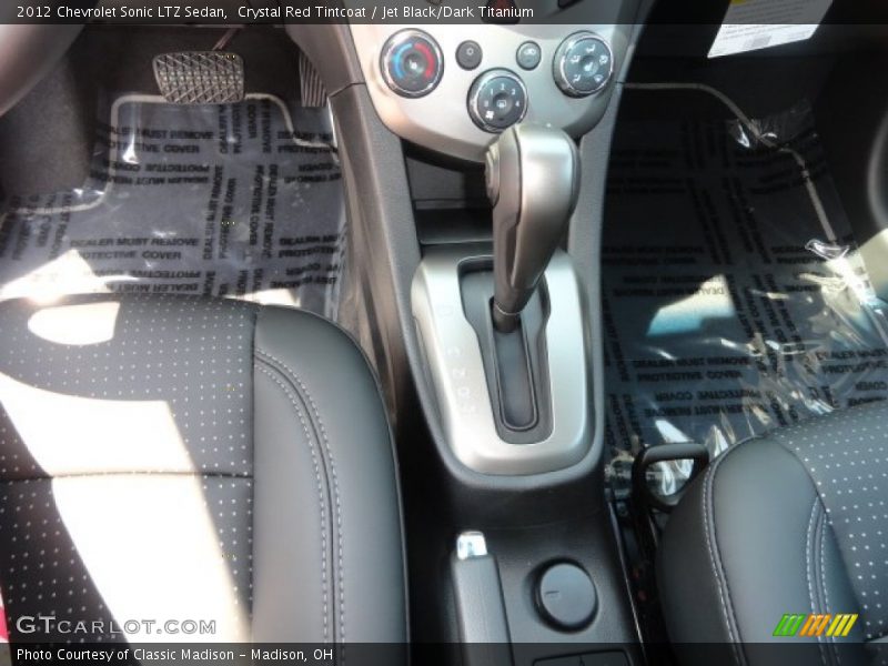 Crystal Red Tintcoat / Jet Black/Dark Titanium 2012 Chevrolet Sonic LTZ Sedan