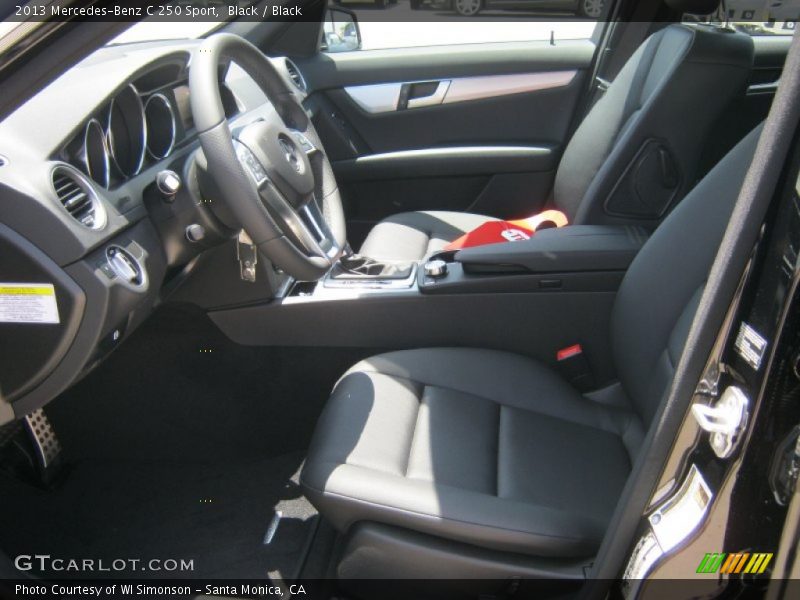 Black / Black 2013 Mercedes-Benz C 250 Sport