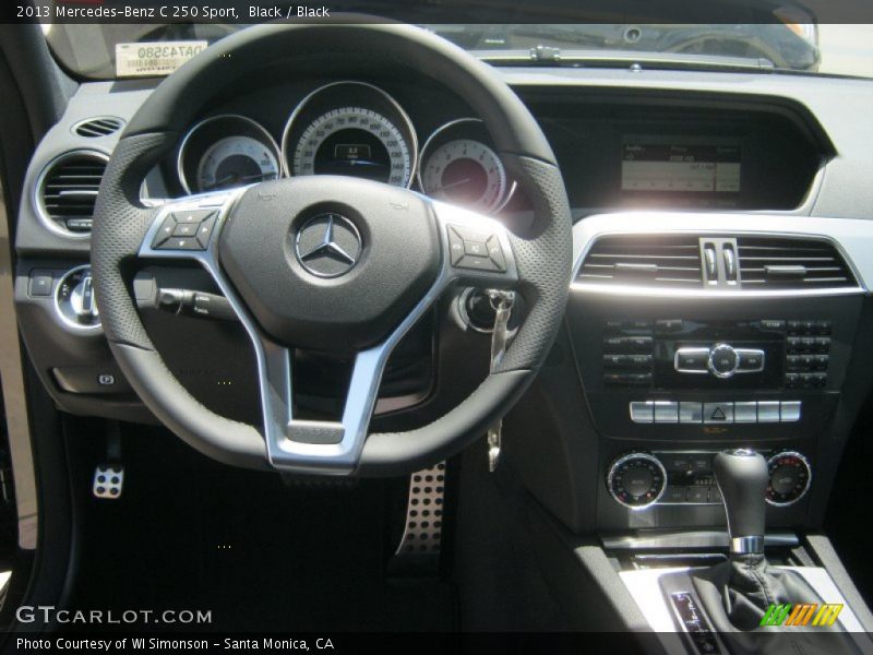 Black / Black 2013 Mercedes-Benz C 250 Sport