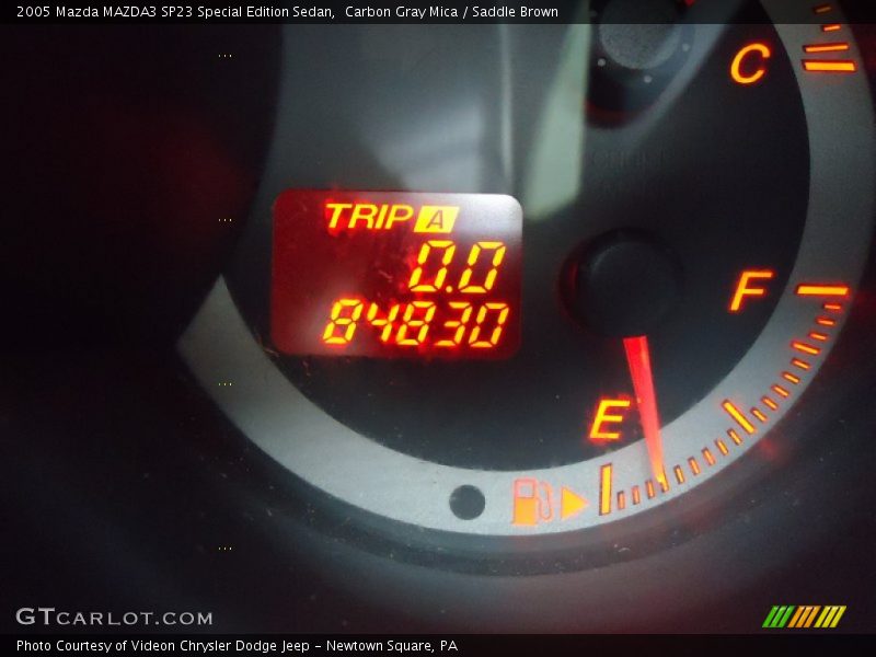 Carbon Gray Mica / Saddle Brown 2005 Mazda MAZDA3 SP23 Special Edition Sedan