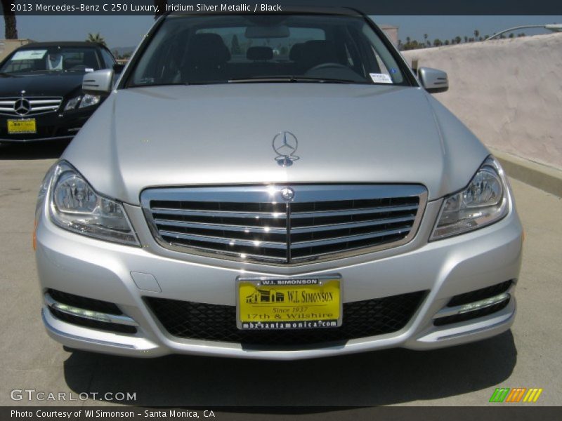 Iridium Silver Metallic / Black 2013 Mercedes-Benz C 250 Luxury