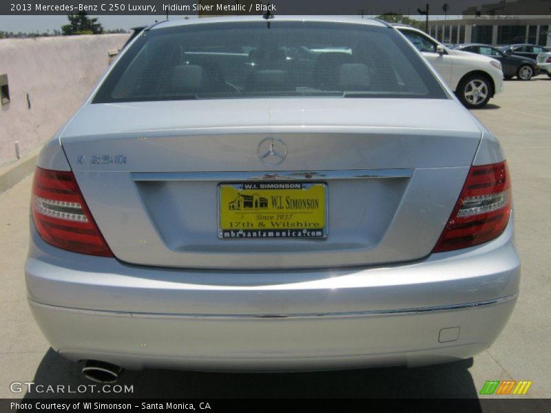 Iridium Silver Metallic / Black 2013 Mercedes-Benz C 250 Luxury