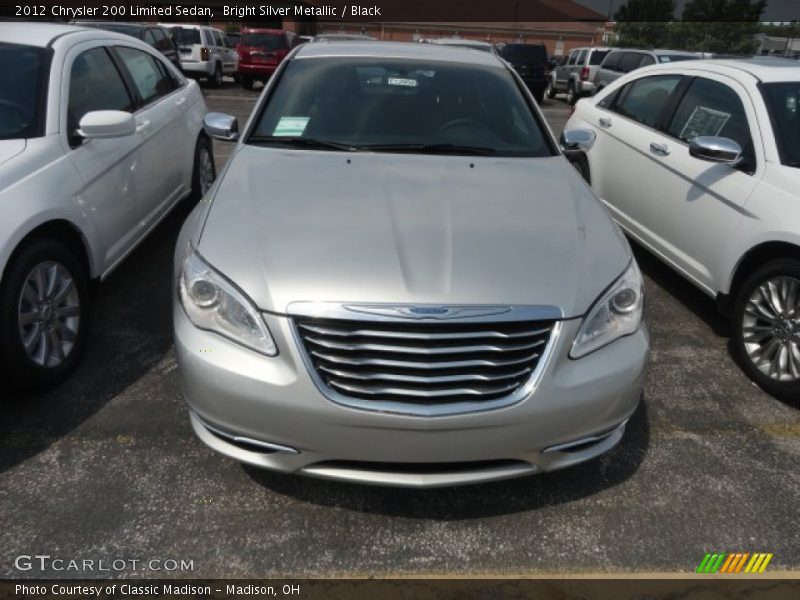 Bright Silver Metallic / Black 2012 Chrysler 200 Limited Sedan