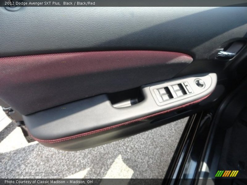 Black / Black/Red 2012 Dodge Avenger SXT Plus