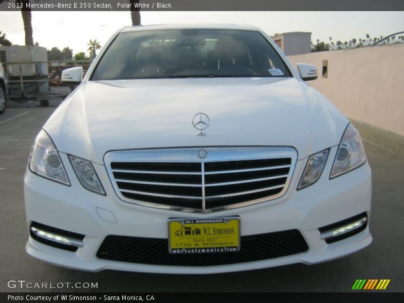 Polar White / Black 2013 Mercedes-Benz E 350 Sedan
