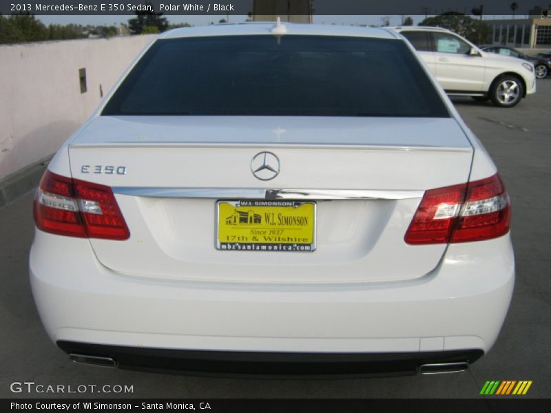 Polar White / Black 2013 Mercedes-Benz E 350 Sedan