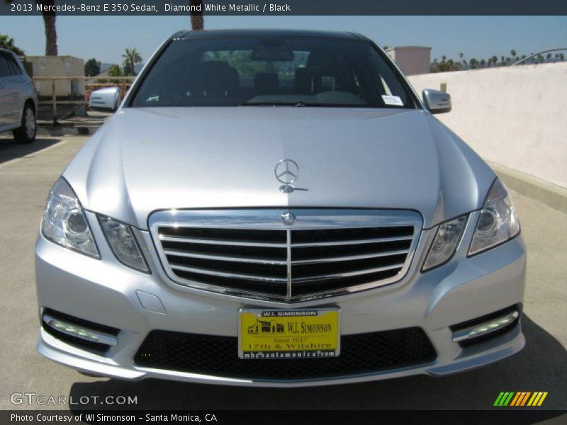 Diamond White Metallic / Black 2013 Mercedes-Benz E 350 Sedan