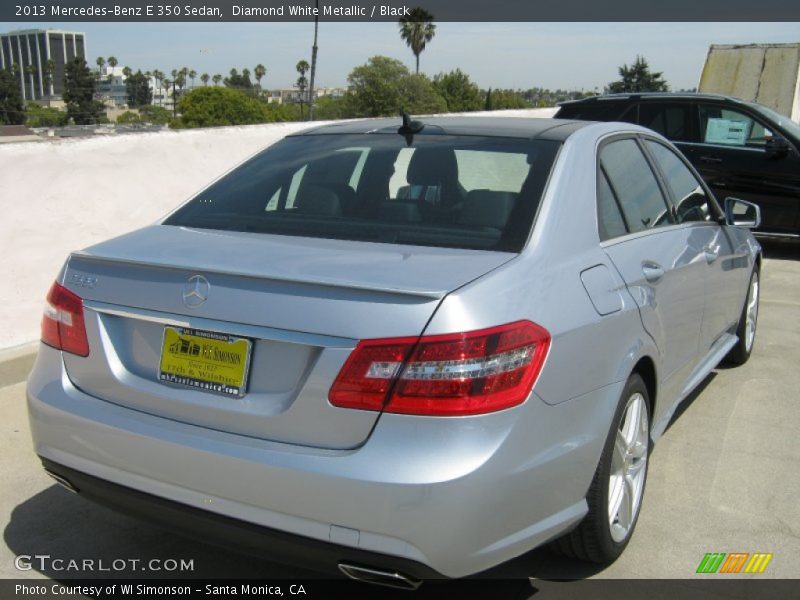 Diamond White Metallic / Black 2013 Mercedes-Benz E 350 Sedan