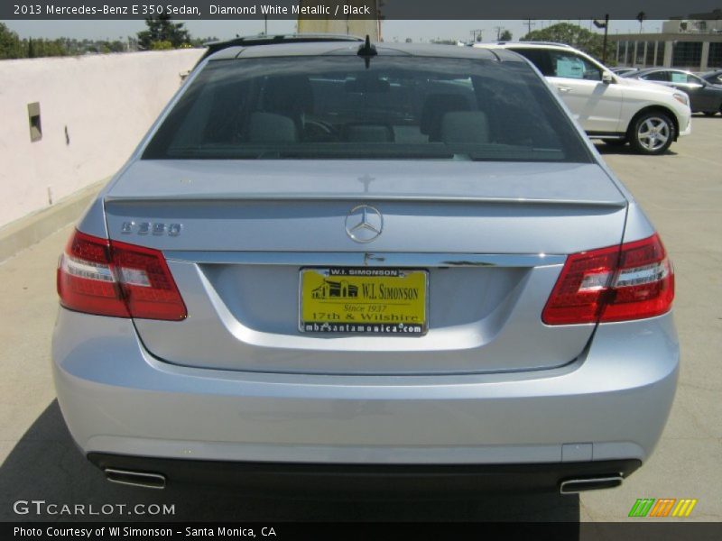 Diamond White Metallic / Black 2013 Mercedes-Benz E 350 Sedan