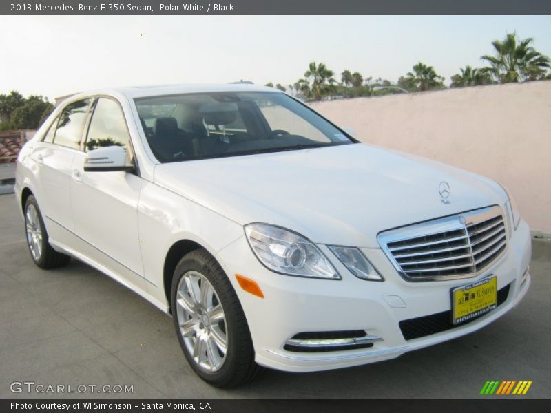 Polar White / Black 2013 Mercedes-Benz E 350 Sedan